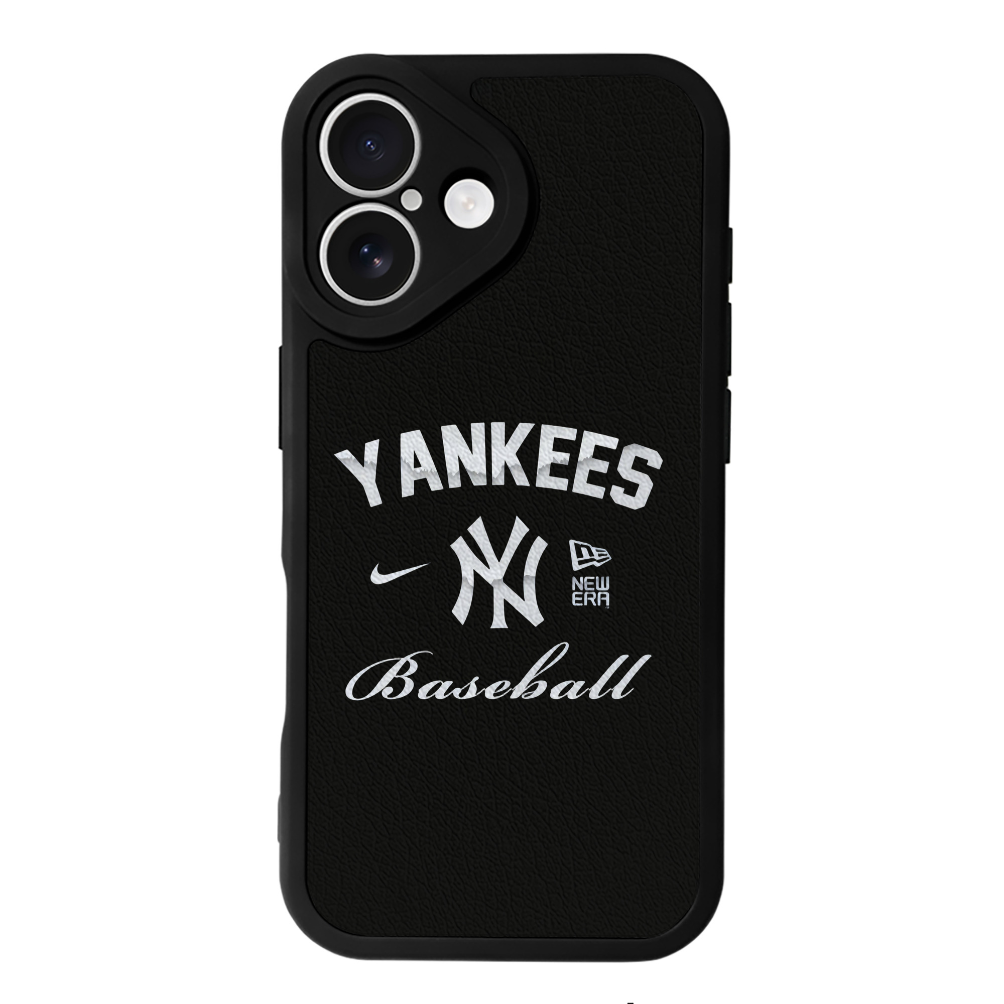 New York Yankees BaseBall IPhone 16 Silicone Leather Case – UV Print, Lambskin Texture – Perfect Fit, Wireless Charging Compatible, Scratch Resistant, Precise Cutouts – Stylish Protection For IPhone 16